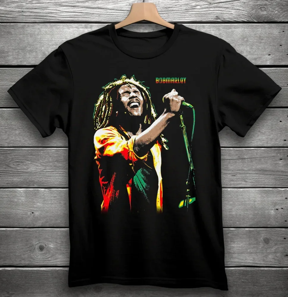 Bob Marley One Love Reggae Band T-Shirt Black