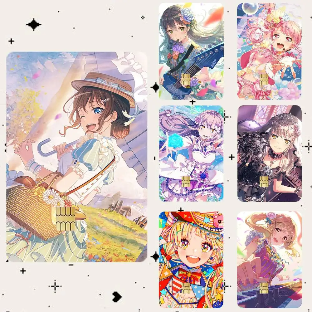

Anime BanG Dream HD Waterproof Card Skins Protective Stickers for Credit Bank Game Cards