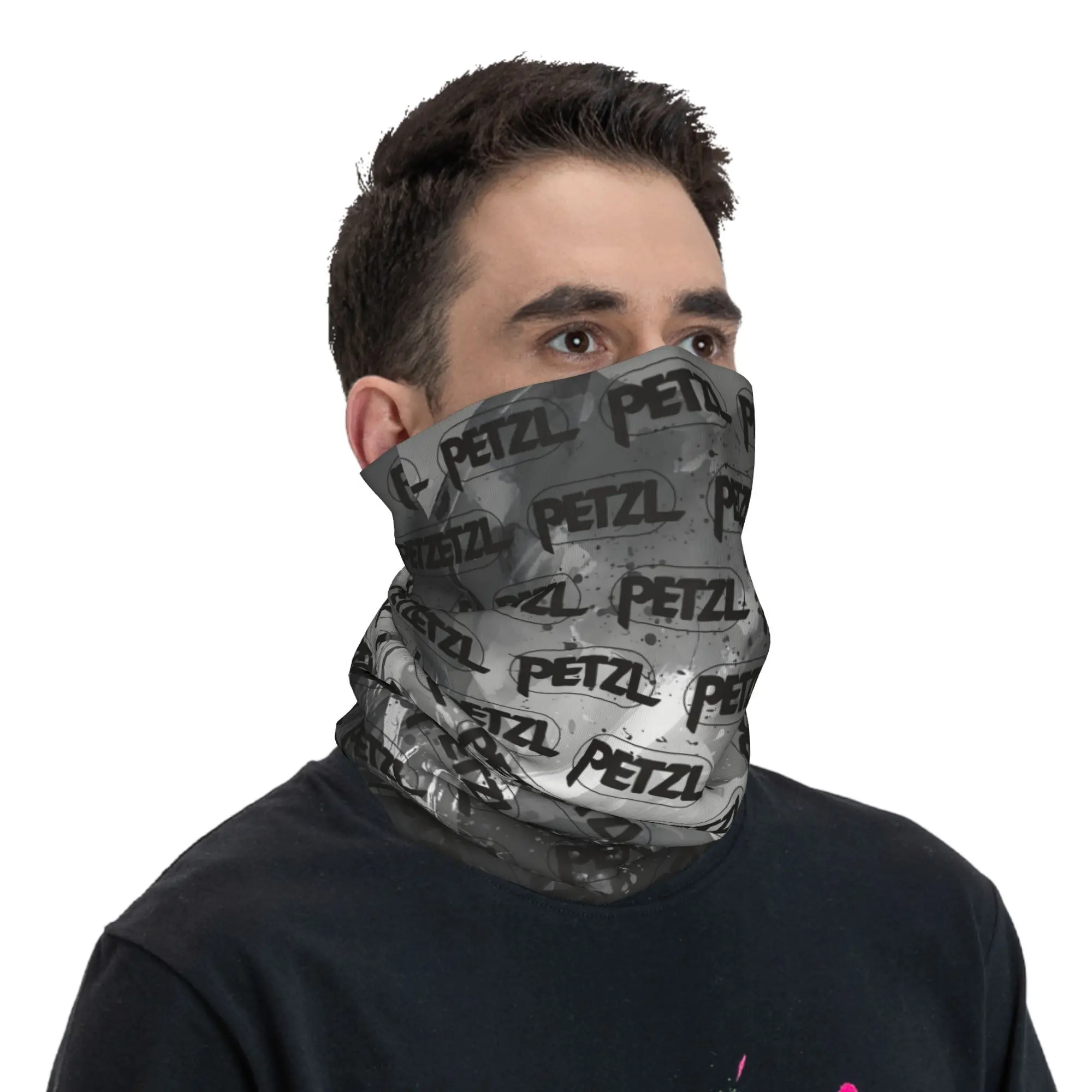 Черная спортивная бандана P-Petzls на заказ, гетры для пеших прогулок, охоты, женщин и мужчин, модный шарф с узором, Балаклава, теплый шарф