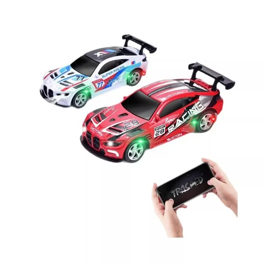 2.4GHz 1:64 Mini Alloy Remote Control Car Dual Mode Cruise Control Drift Simulation Racing Model Indoor Play Toy Gift