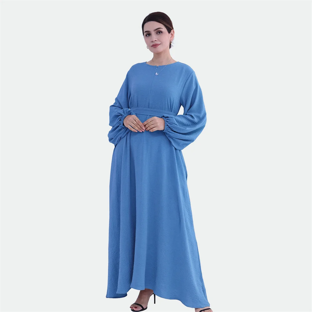 Robe musulmane élégante pour femmes, Abaya rose, Dubaï, Arabe, Turquie, Robes modestes, Eid Ramadan, Vêtements islamiques, Nouveau, 2024