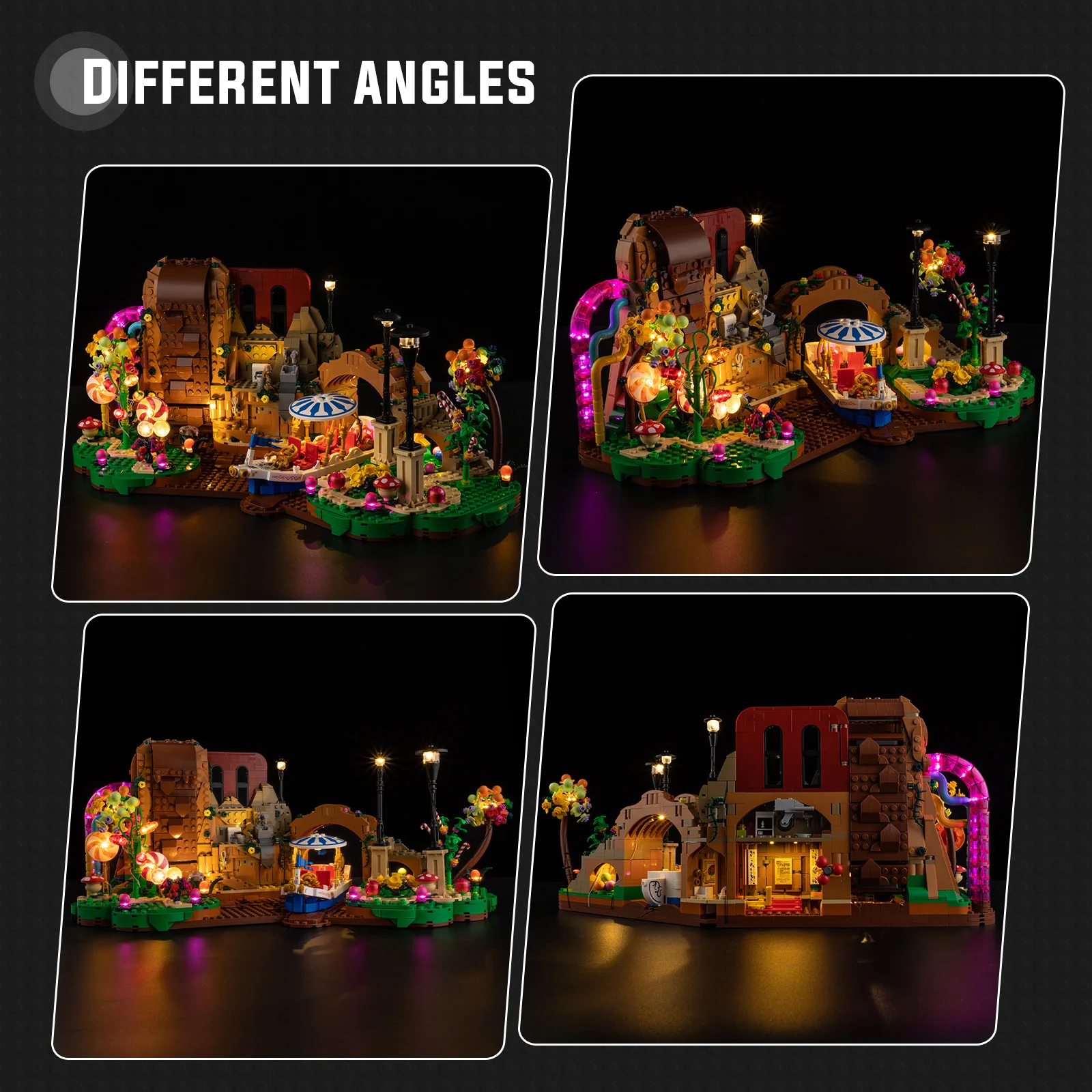 Kit de luces LED para LEGO Willy Wonka y la fábrica de chocolate 21360, bloques de construcción, no incluye bloques de modelo