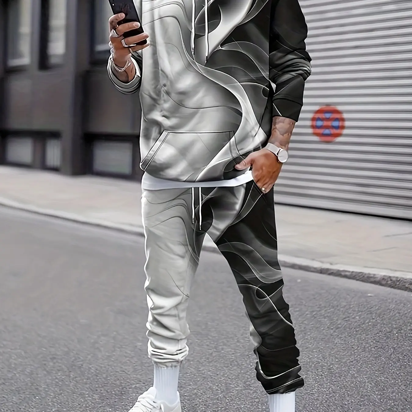 

Новинка весна-осень мужская яркая толстовка с 3D принтом и брюки костюм мужской и женский модный Повседневный Спортивный костюм для бега