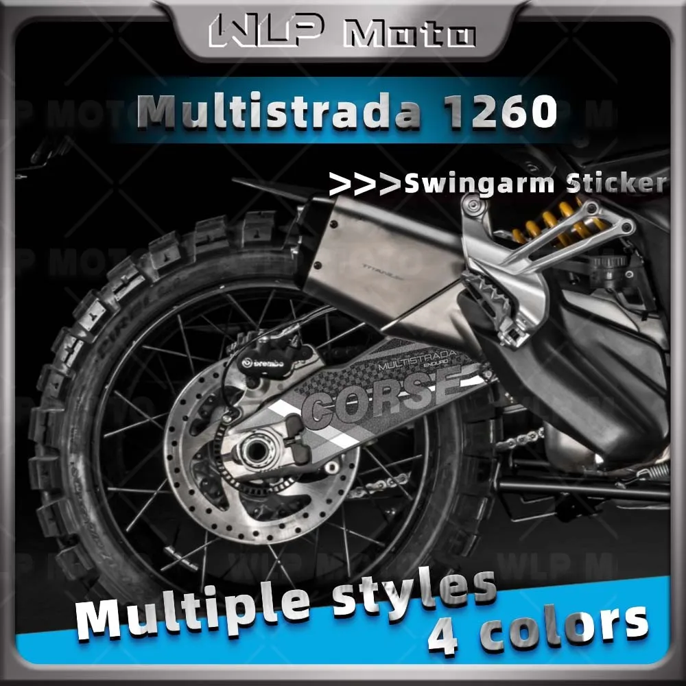 

For Multistrada 1260 enduro 1200 enduro 2014-2019 Motorcycle Swingarm Frosted Sticker Protection Decal Waterproof Accessories