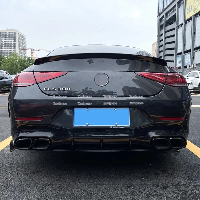 For Mercedes CLS C257 Spoiler 2019-2022 Benz W257 CLS300 CLS350 CLS63 ABS Plastic Car Rear Trunk Lip Wing Body Kit Accessories