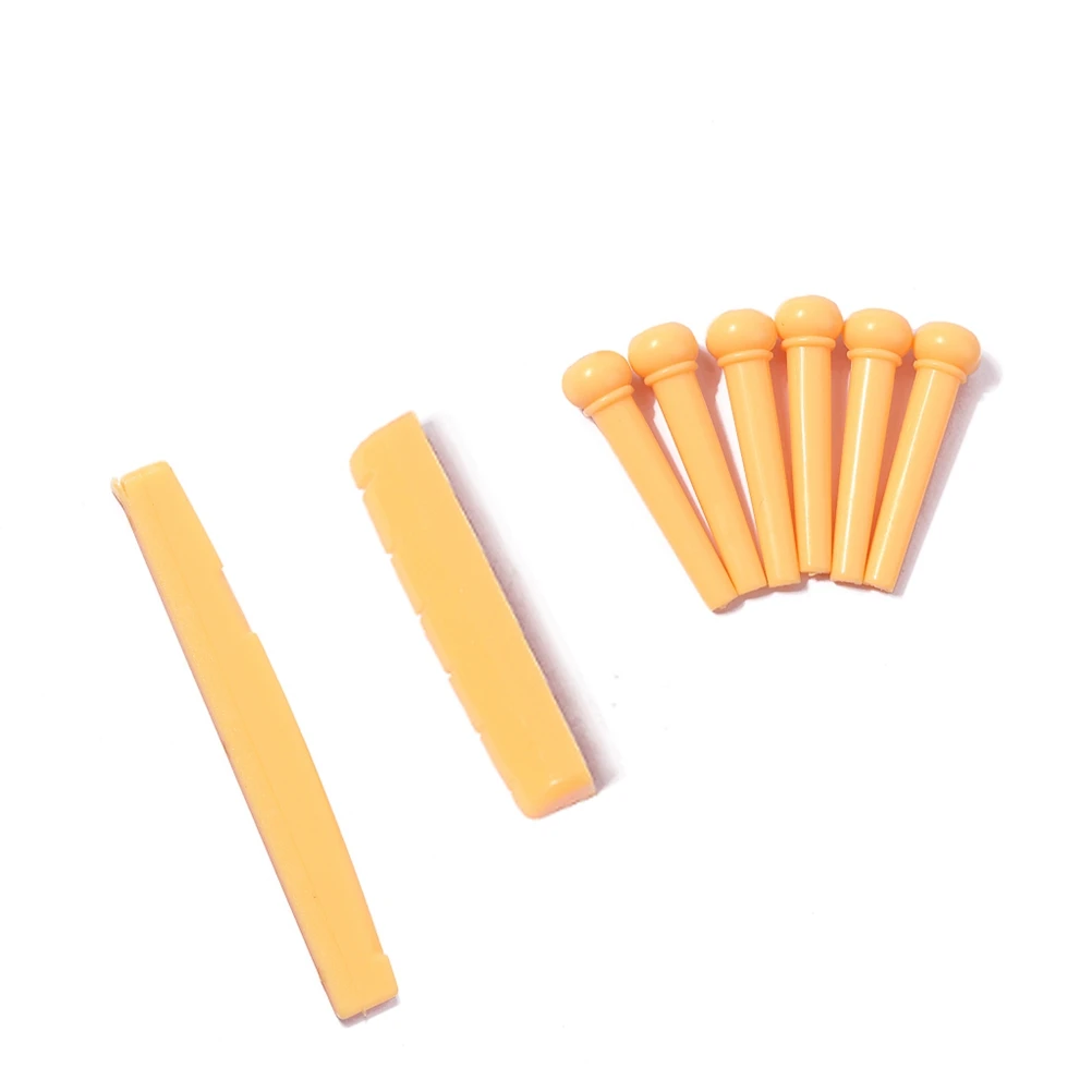

Top and Bottom Pillows String Nail Set Acoustic Guitar Accessories Saddle Bridge