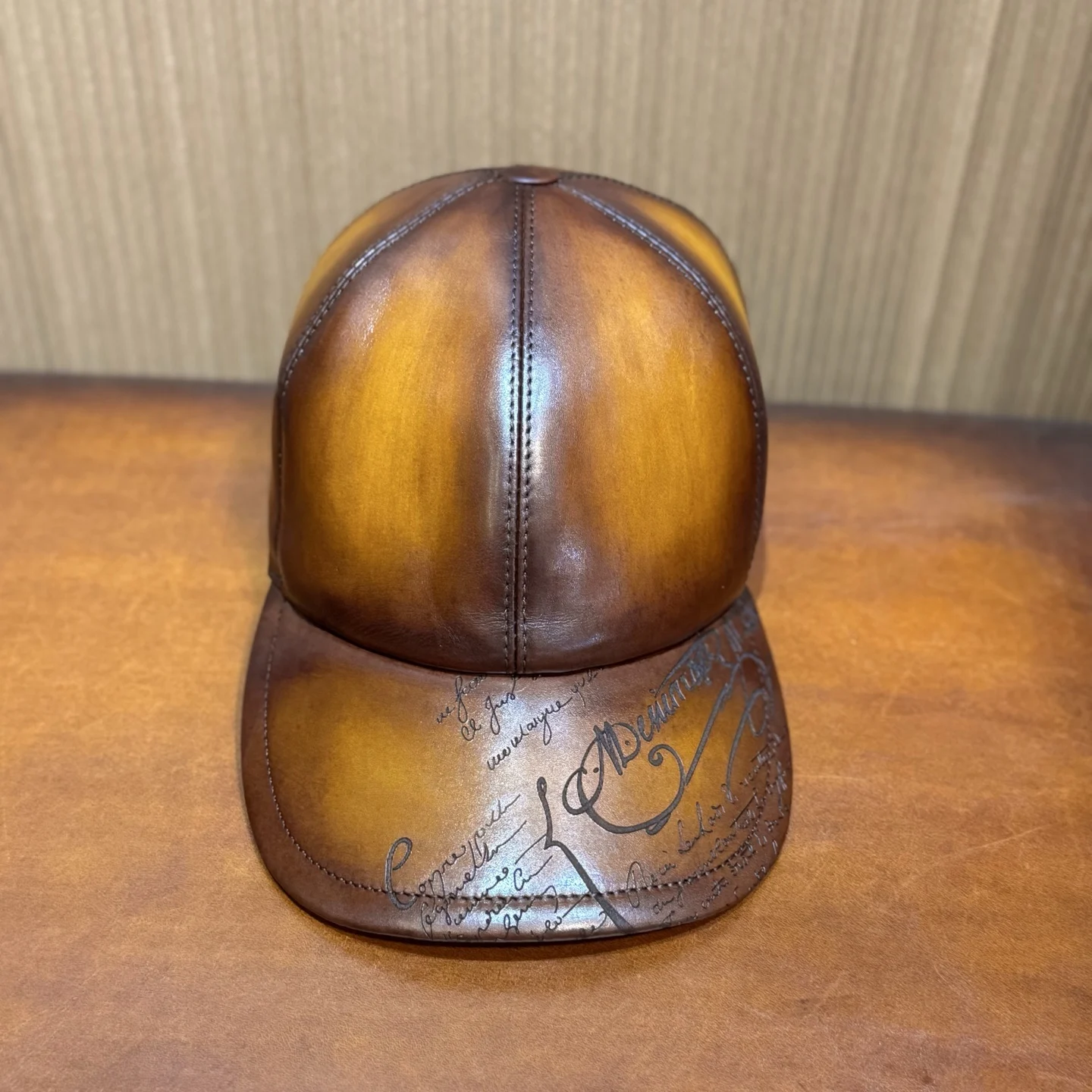 DIMY 2025 British retro newsboy hat men's big head circumference autumn and winter high-end cowhide beret octagonal hat leather