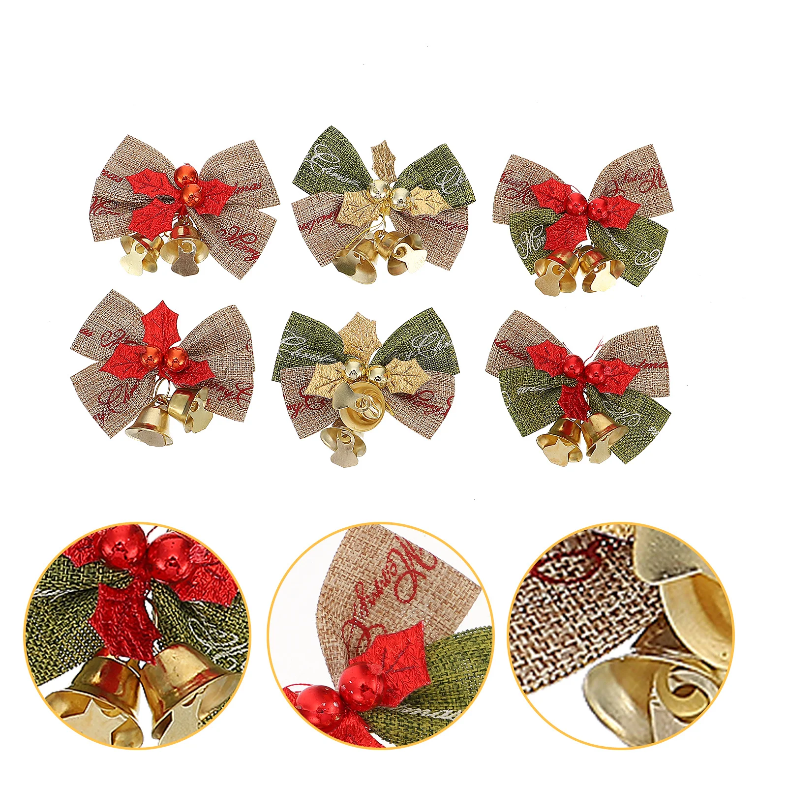 

1Pcs Christmas Bow Decor Delicate Details Premium Material Xmas Tree Adornment Perfect for Xmas Party Gift Decoration