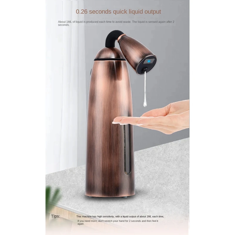 350ML Automatic Soap Dispenser Infrared Hand-Free Touchless Hand Dispenser Soap For Bathroom Kitchen Sink Countertop