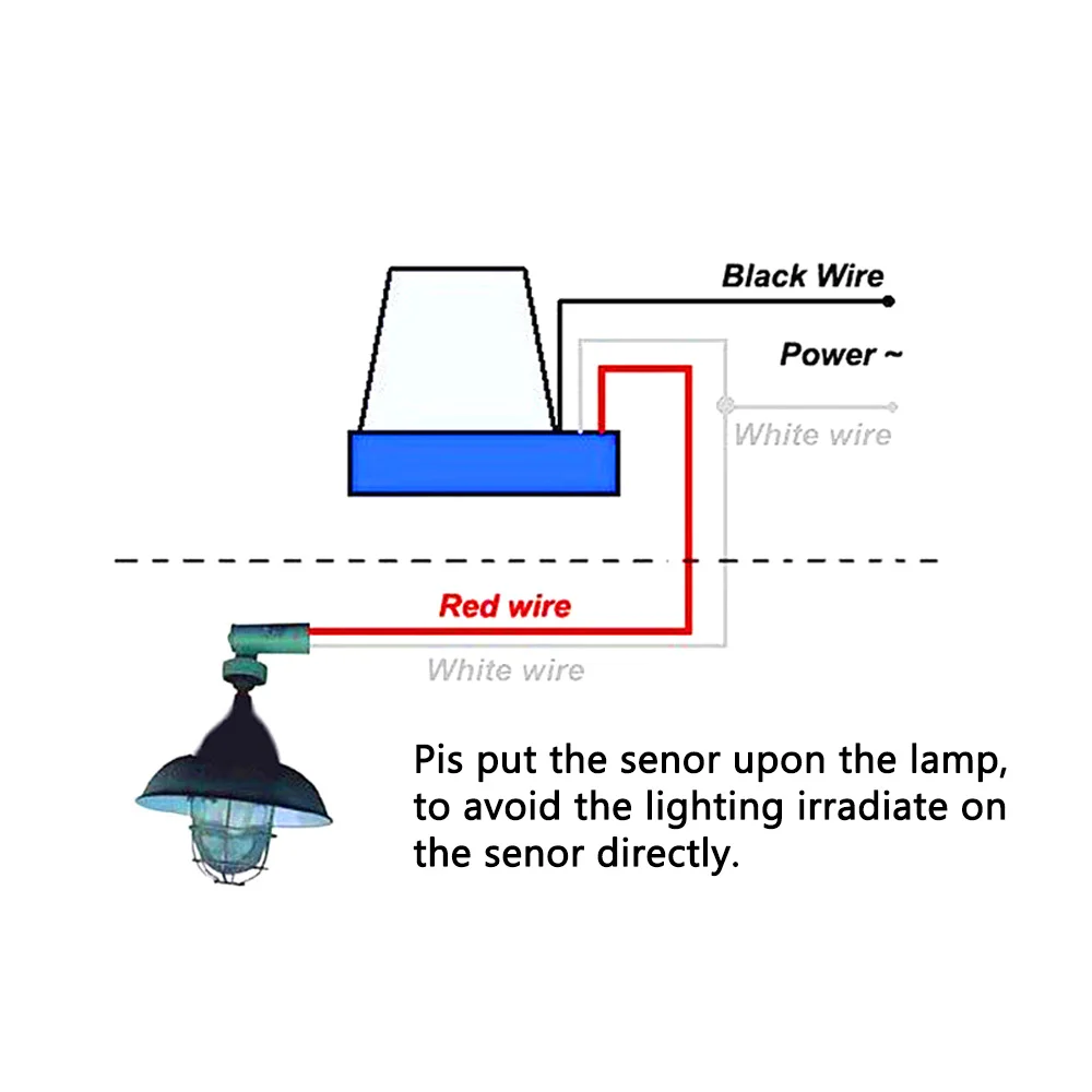Automatyczny włącznik/wyłącznik światła ulicznego z czujnikiem światła, fotokomórka, DC 12V 24V AC 110V 220V 50-60Hz 10A, wodoodporny włącznik z czujnikiem światła.