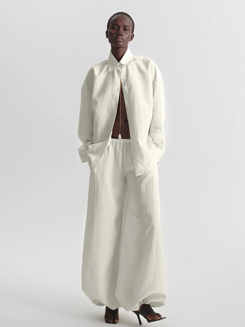 

Marthaqiqi Autumn Ladies Pajamas Suit Long Sleeve Nightgown Turn-Down Collar Nightwear Pants Casual Female Sleepwear 2 Piece Set