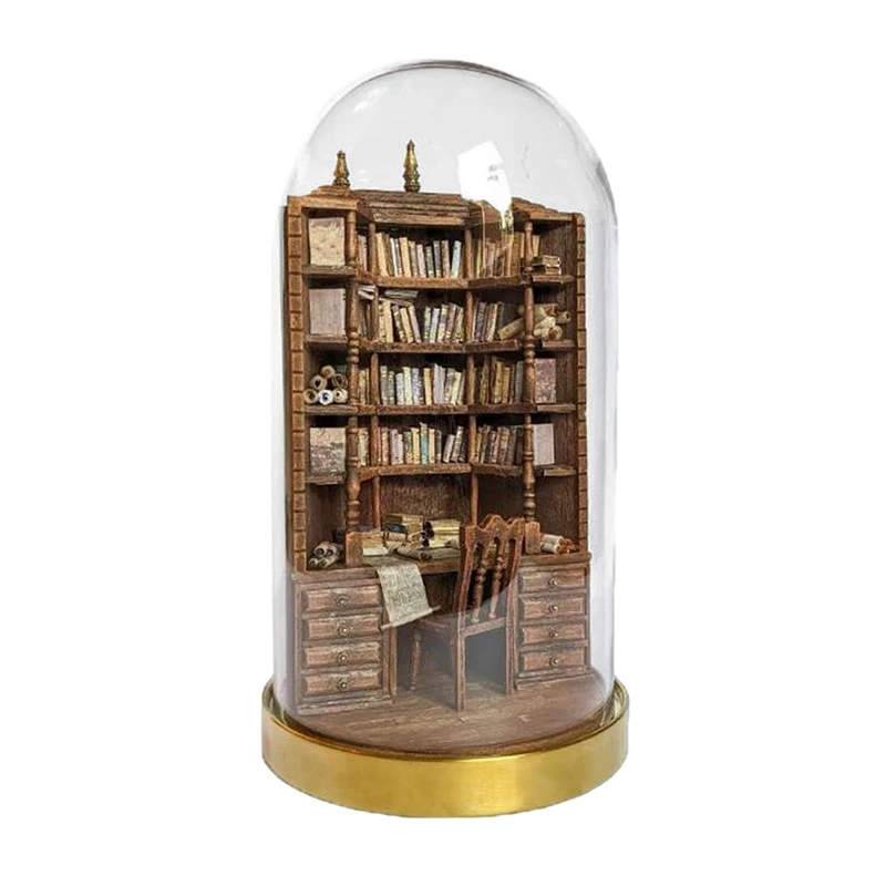 

Miniature Bookshelf Miniature Library Decorations, Gifts For Family, Friends 1 PCS