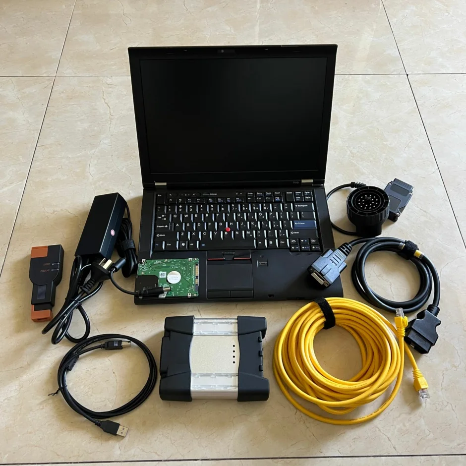 For BMW ICOM Next with laptop T410 I5 8g with icom Software 2024/09 ready use for bmw programmer diagnostic tool scanner