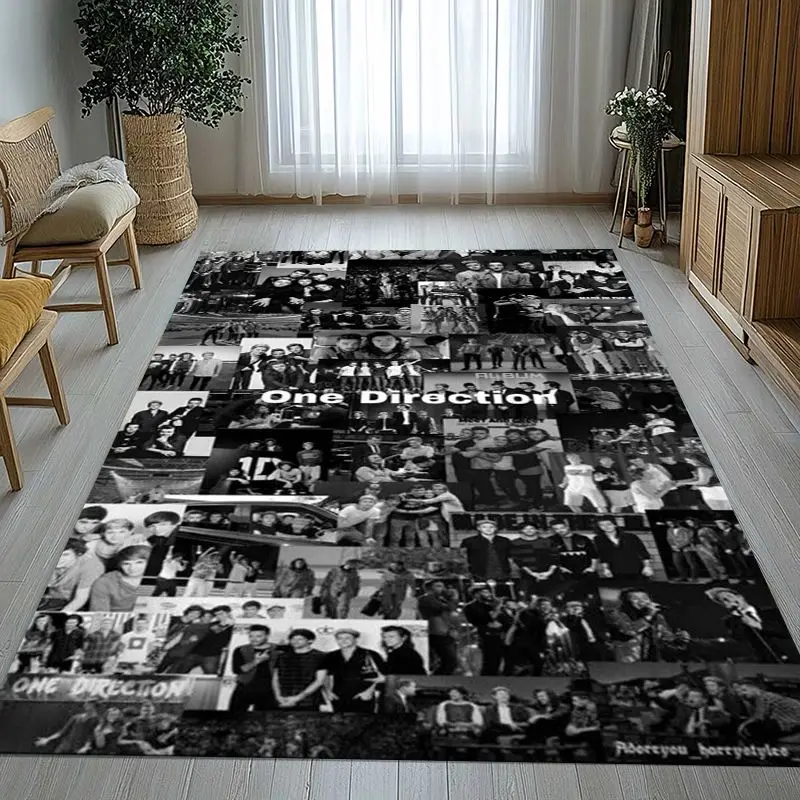 Fashion One D-Direction Boy Band Area Rug,Soft Non-Slip Carpet Mat for Living Room Bedroom Playroom,Sofa Floor Rug,Home Decor