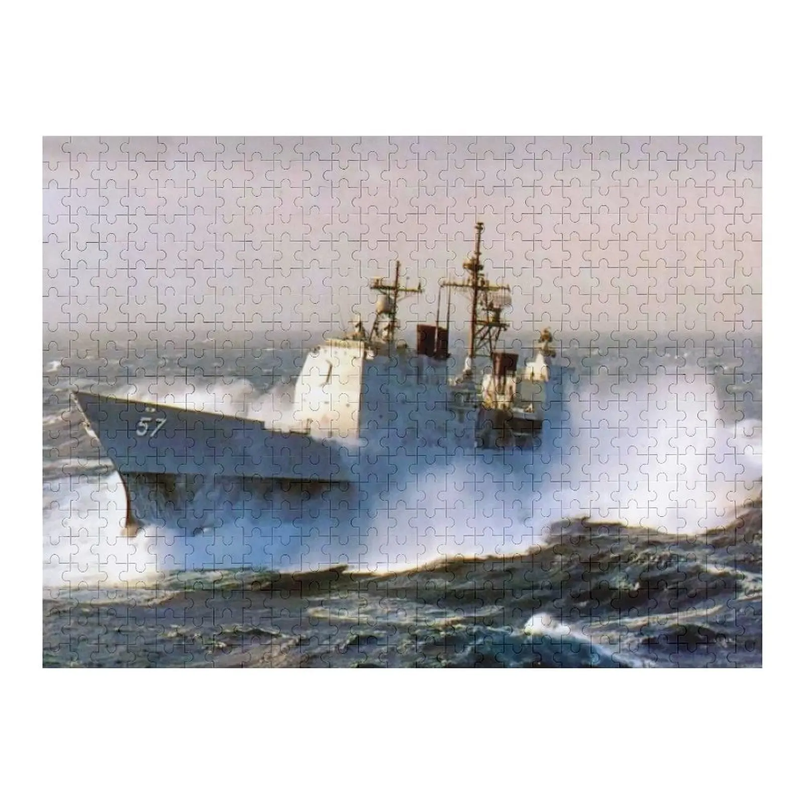 

USS LAKE CHAMPLAIN (CG-57) SHIP'S STORE Пазл Woods для взрослых Индивидуальные игрушки для детей Настраиваемый подарок ребенку Пазл