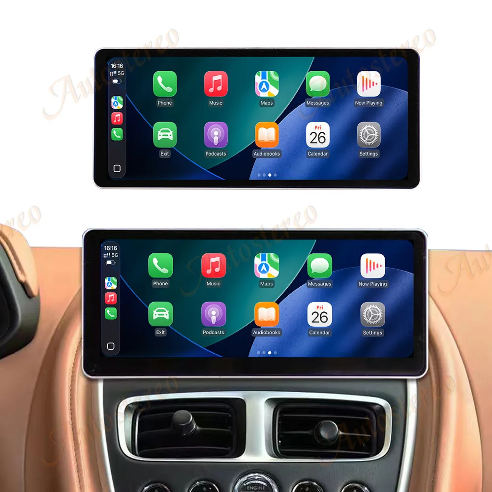 12.3 Inch Car Radio For Aston Martin DB11 2016-2020 Android14 Car multimedia player GPS Navigation CarPlay Head Unit Stereo Auto