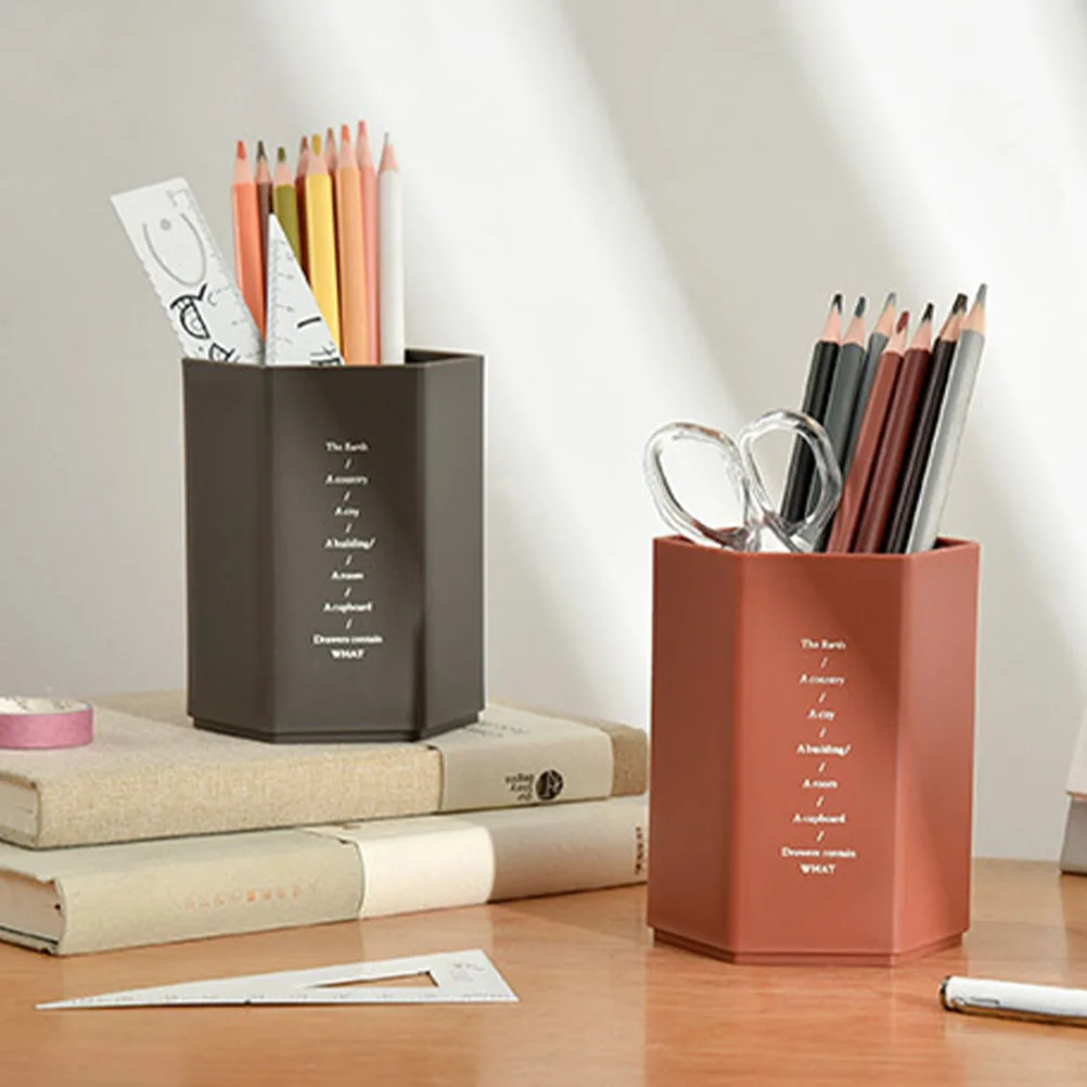 

4 Pcs Holder Marker Storage Desk ganizer Pencil Cup Plastic Pen Storage ganizer Marker ganizer Home Office School Supplies