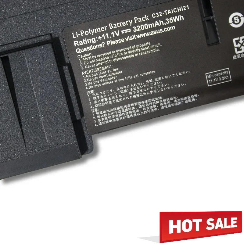 New C32-TAICHI21 for ASUS TAICHI21 Ultrabook Series 11.1V 3200mAh 35Wh High Capacity Long Endurance Lithium Battery
