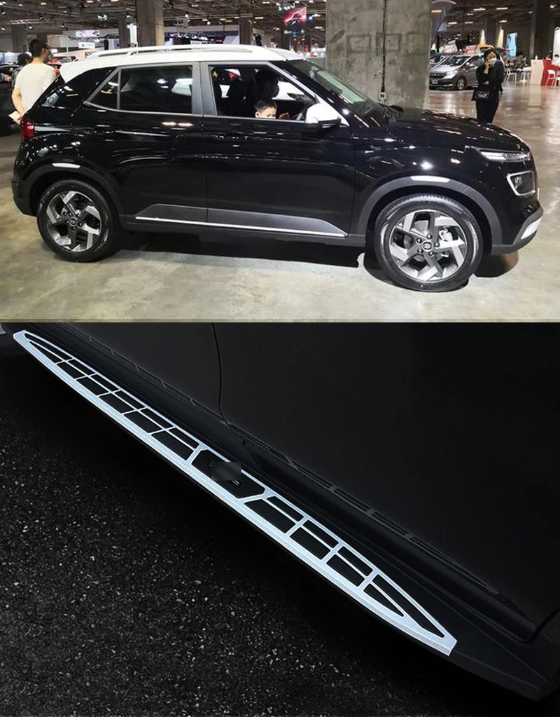 HOT side step bar running board for Hyundai Venue 2019 2020 2021 2022,popular style,made in big factory,free drill hole