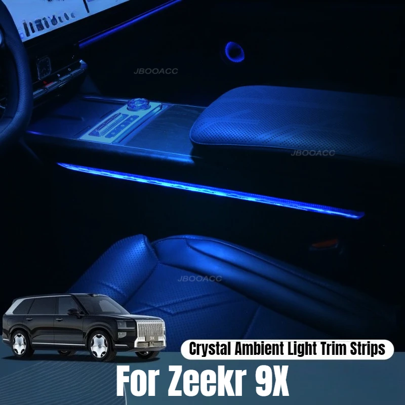 

Кристальная центральная декоративная атмосферная подсветка для Zeekr 9X, лампа для интерьера, подсветка приборной панели, аксессуары для автомобиля