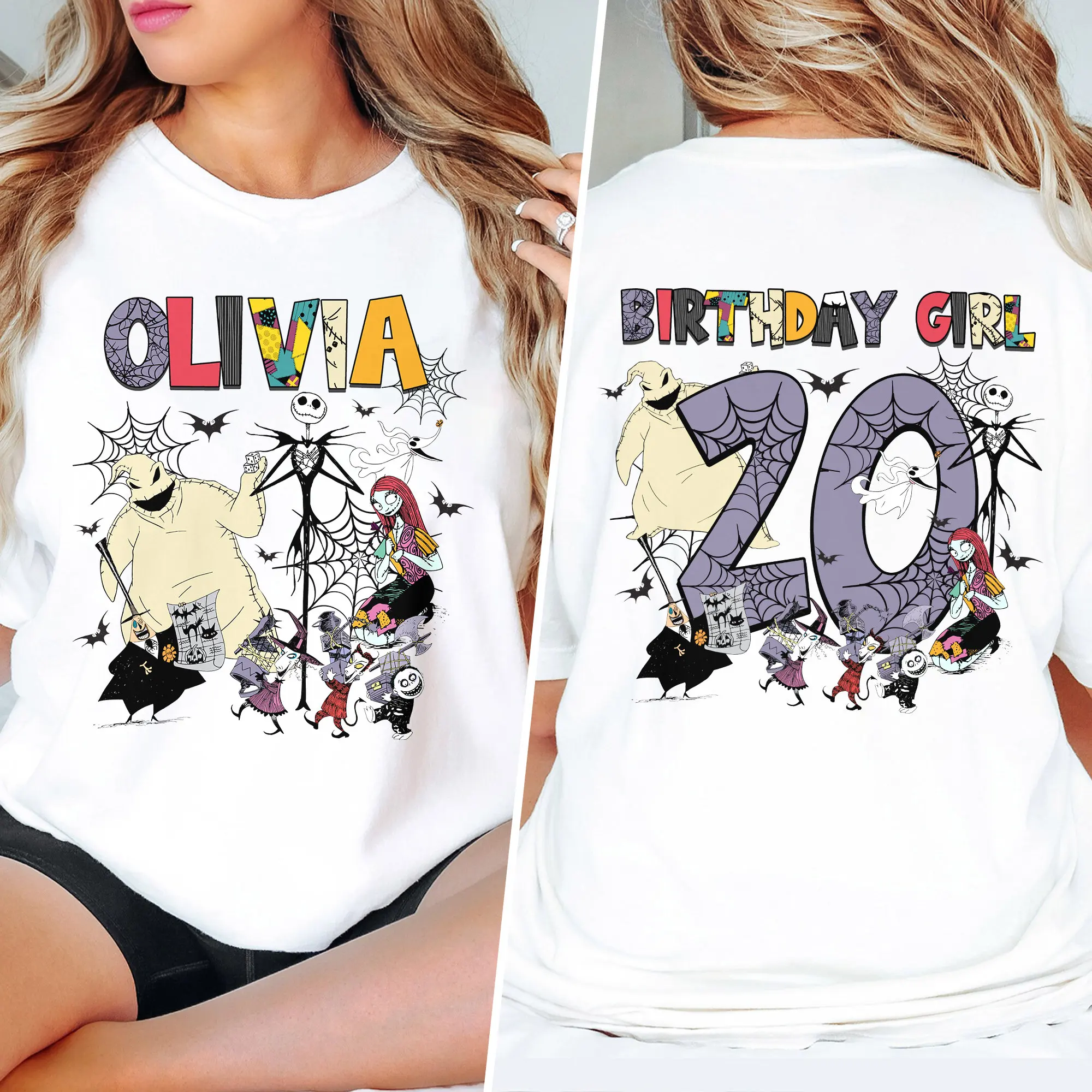 

Персонализированная рубашка «Кошмар», Рождество, день рождения, семейная одинаковая рубашка, рубашка со скелетом для мальчика на день рождения