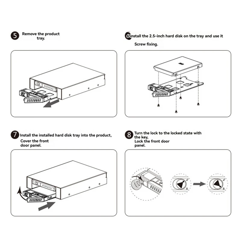 Caja de disco duro SSD Laptap de 2,5 pulgadas SATA interno USB 3,0 6TB de alta velocidad con carcasa de disco duro componente