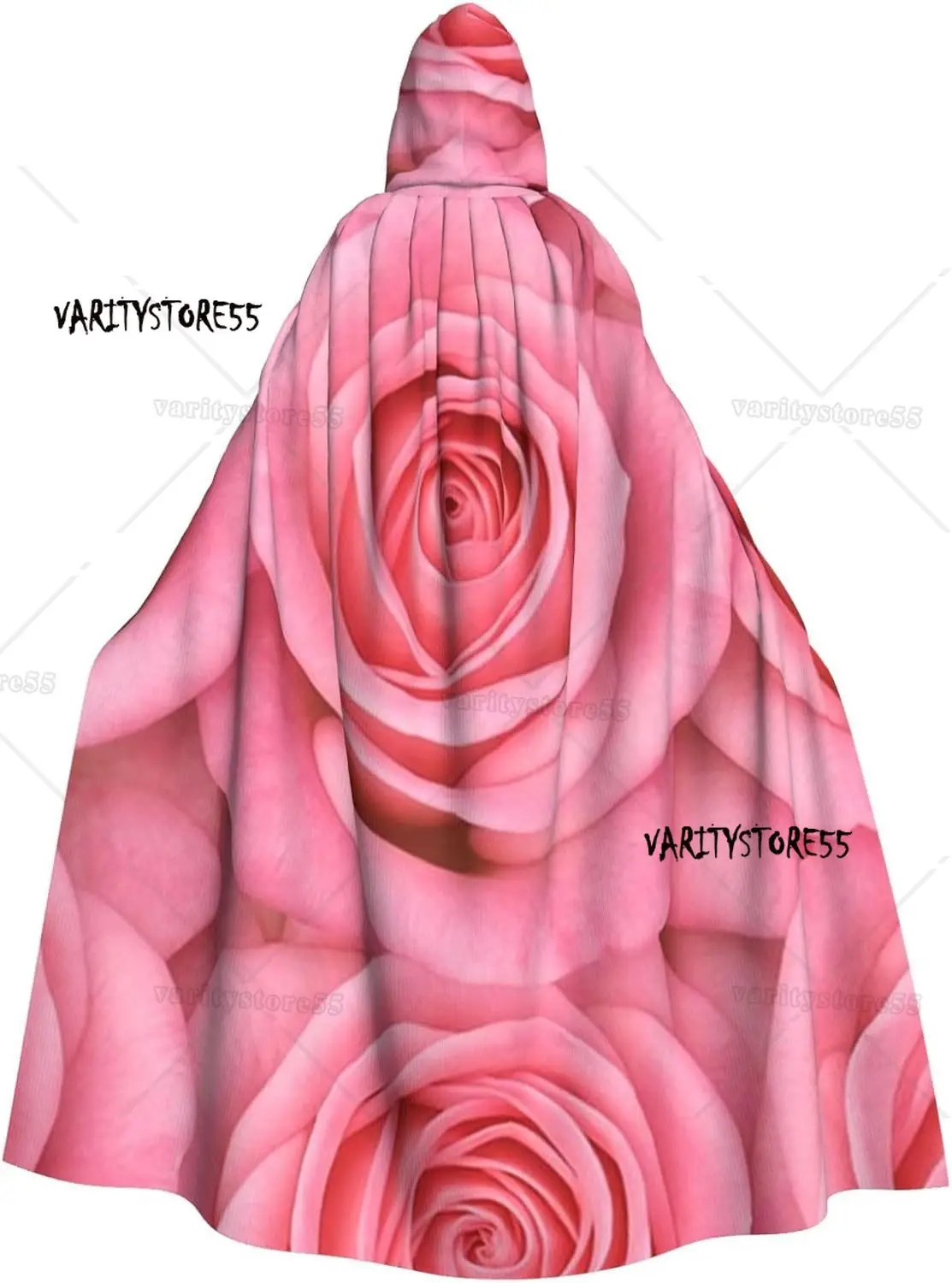 

Романтическая роза, накидка с капюшоном для взрослых, костюм на Хэллоуин, плащ с капюшоном