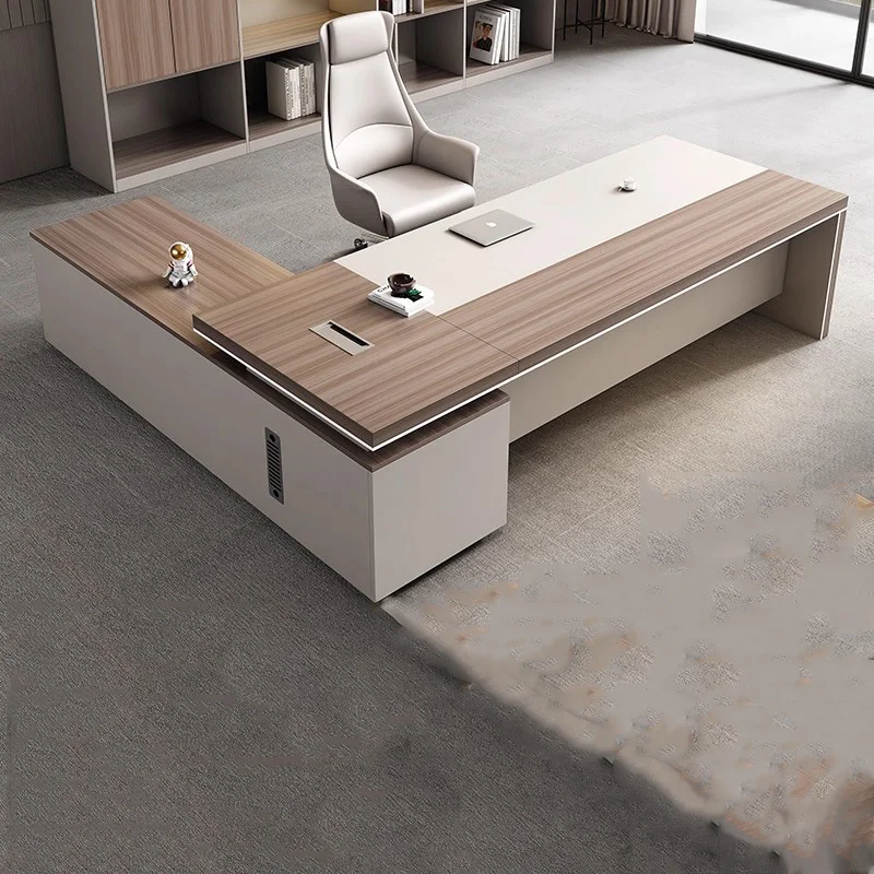 

Computer Modern Office Desk Study Wooden Gaming Standing Decoration Luxury Office Desk Organizers Ufficio Commercial Furniture