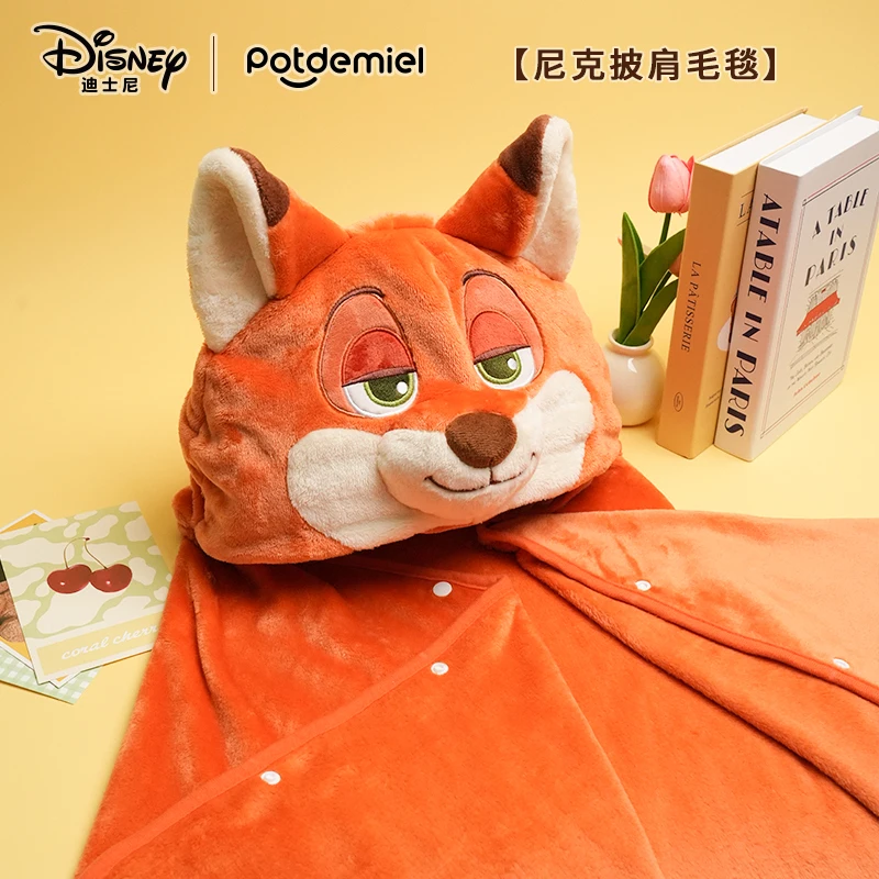 

Аутентичная офисная милая толстовка с капюшоном Disney Judith Nick со шляпой, летнее одеяло с шалью для сна, одеяло с кондиционером для девочек, милые подарки