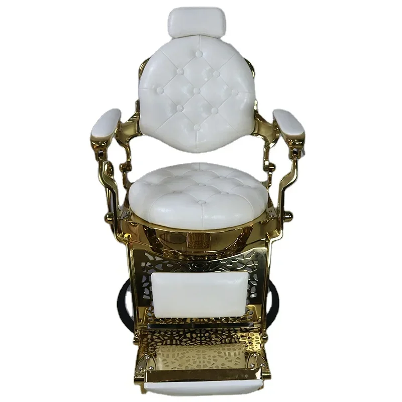 

Antique Barber Chair Gold Barber Chars Heavy Duty For Hair Salon Equipment For Hairdressing