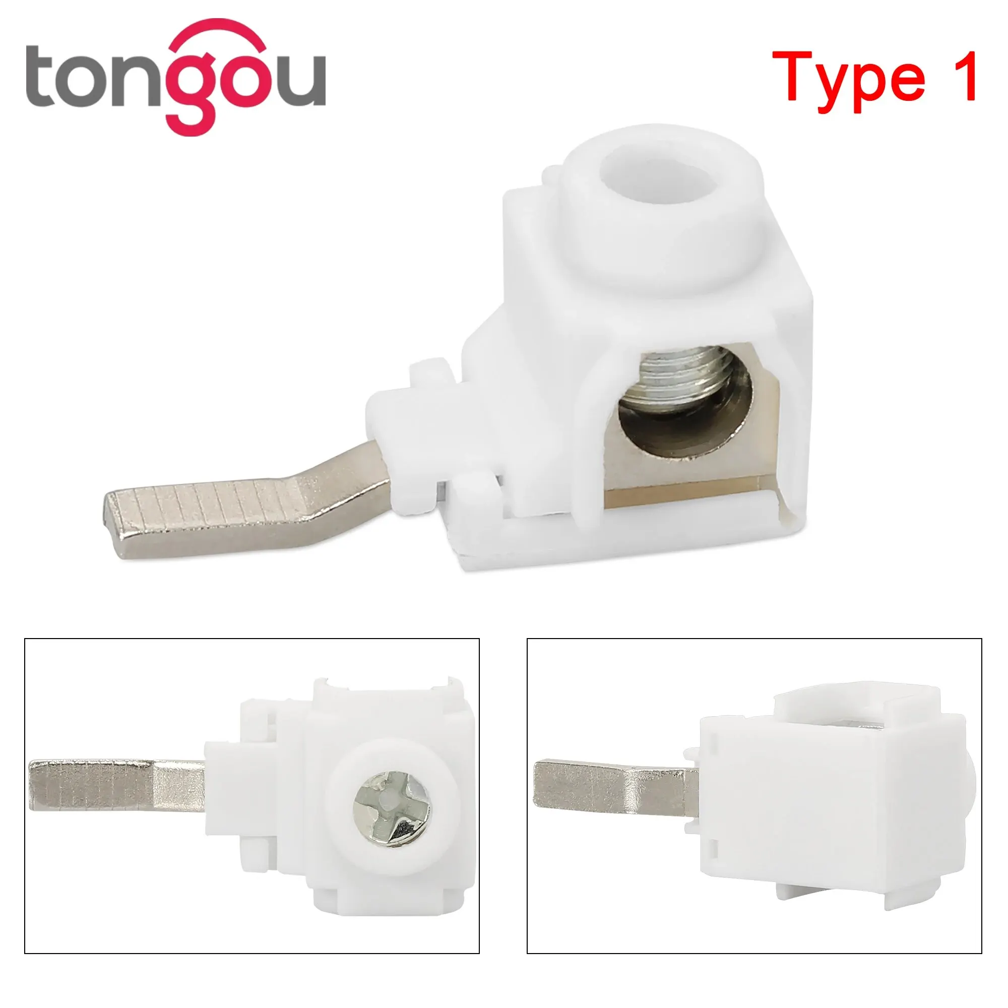 Free Shipping 10 Pieces/Lot 25 Mm² Terminals for Busbar Circuit Breaker Distribution Box Electrical Wire Connector TONGOU