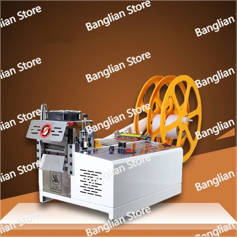 Automatic Computerized Rope Cutting Machine, Cold and Hot Zipper, Ribbon Cutting, Webbing Machine, Elastic Band, LCD Screen