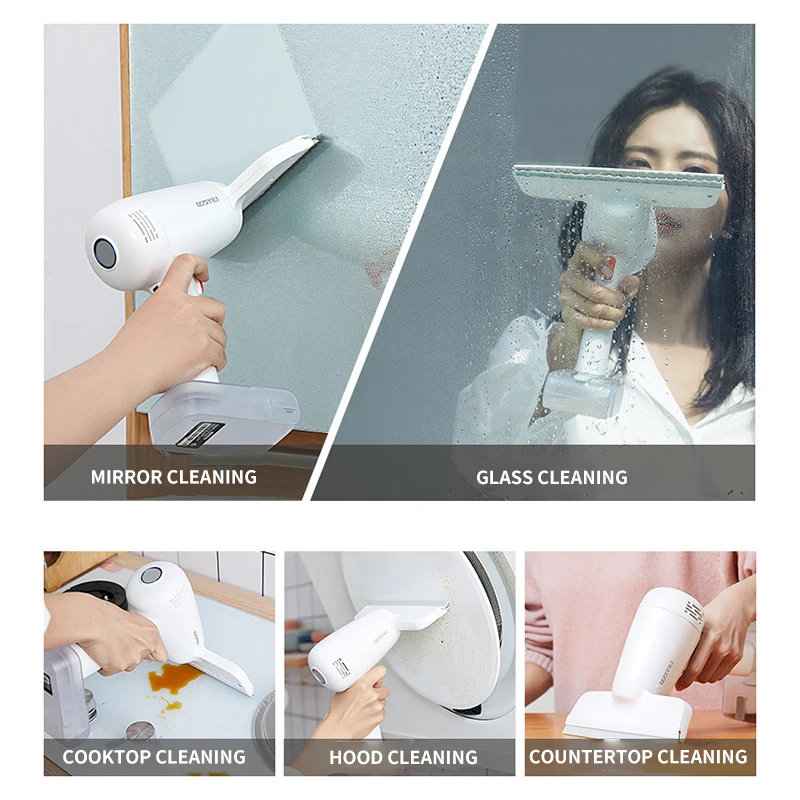 Electric Window Cleaner For Home Wireless Glass Cleaning Machine Kitchen Bathroom Cleaning Tools Car Windshield Mirror Wiper