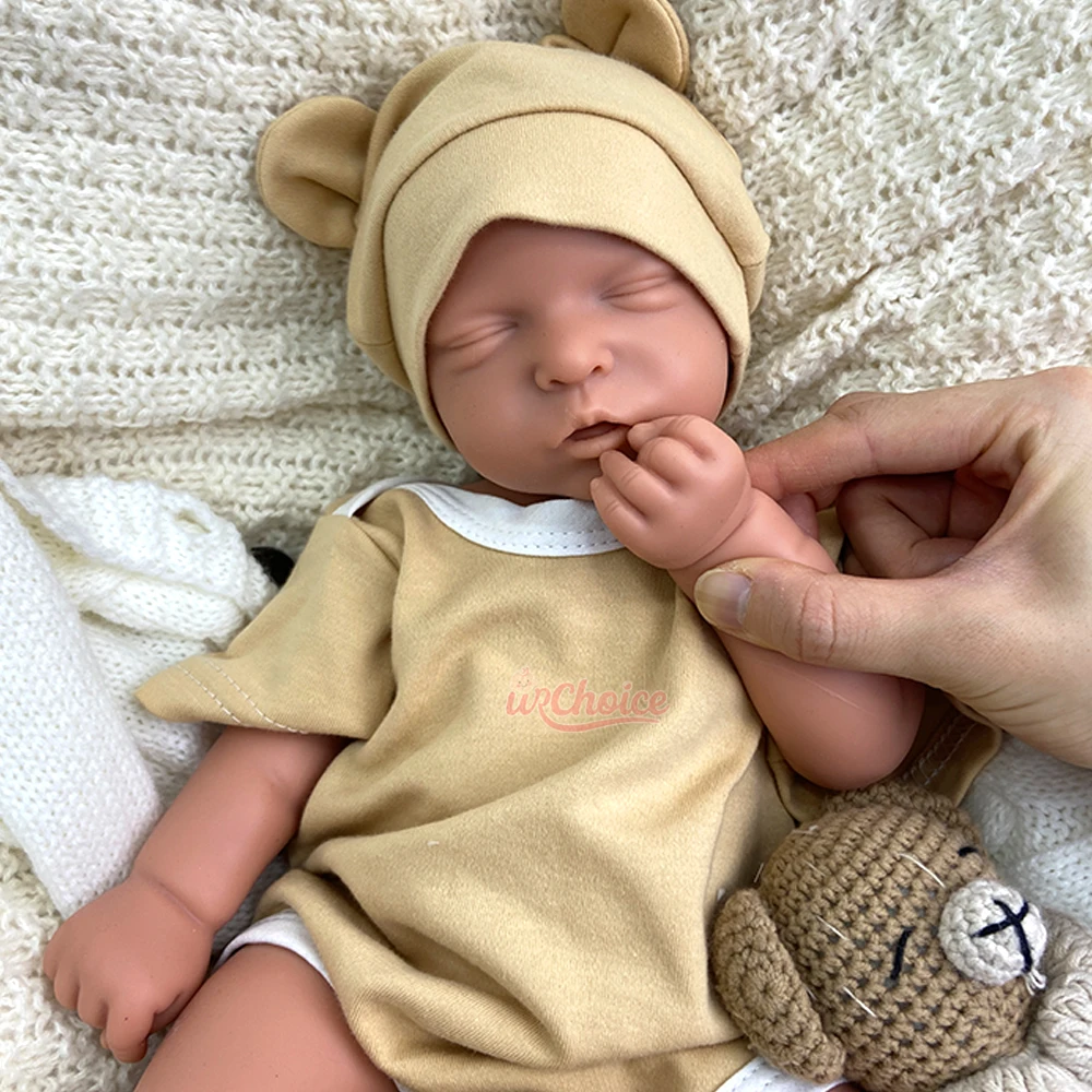 42 cm herboren siliconen babymeisje handgemaakte zachte levensechte waterdichte pasgeboren pop speelgoed voor kinderen aankleden en rollenspel plezier