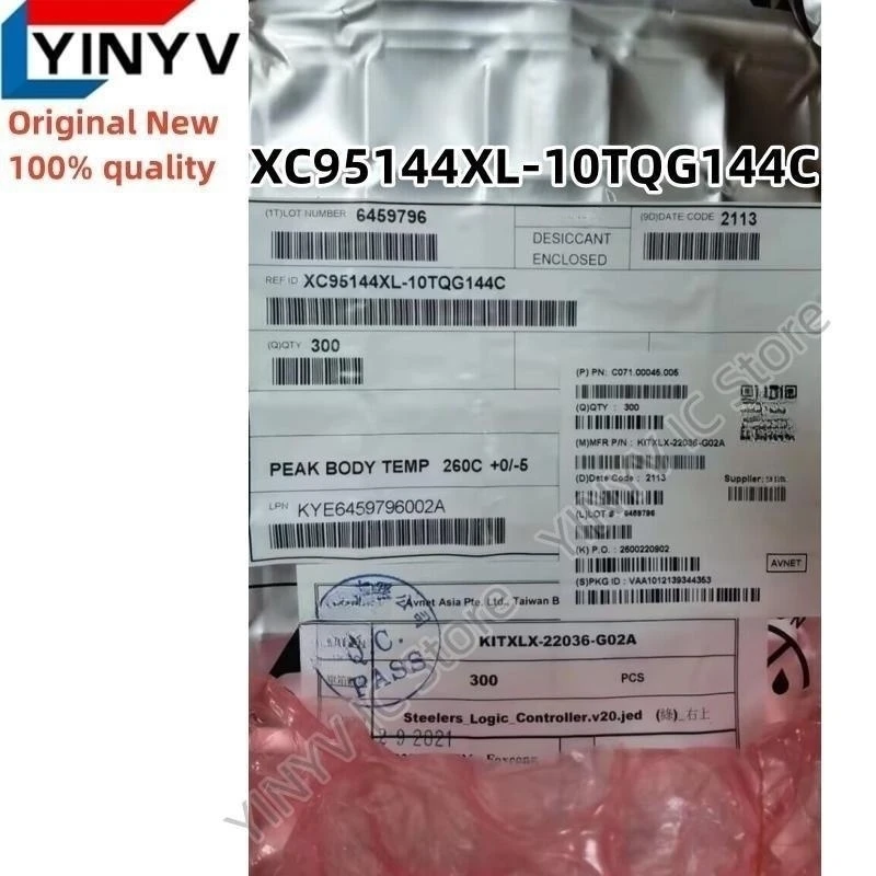 1-5PCS XC95144XL-10TQG144C TQFP144 XC95144XL XC95144XL-TQG144 XC95144XL-10TQG144  100% New imported original 100% quality