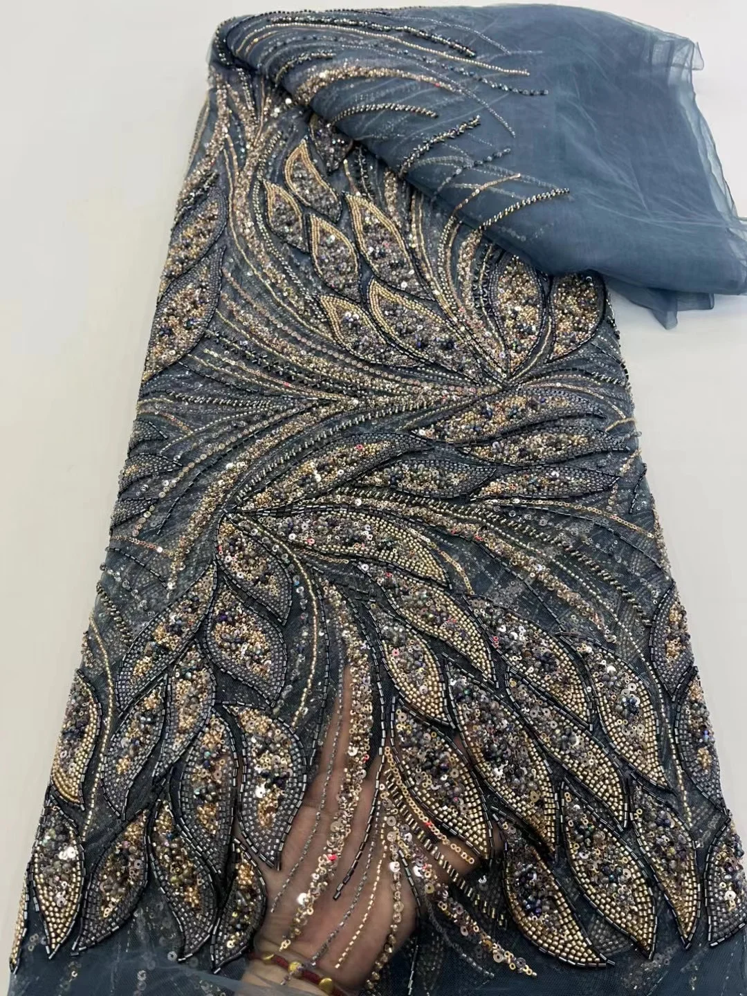 โปรโมชั่นใหม่ Heavy Process Party Dress Series เย็บปักถักร้อยลูกปัดเลื่อมผ้าคุณภาพสูง