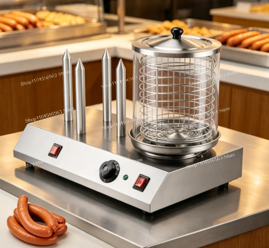 Automatic Machine – Chinese Bread Steamer Warmer, Sausage Grill & Electric Hotdog Roller