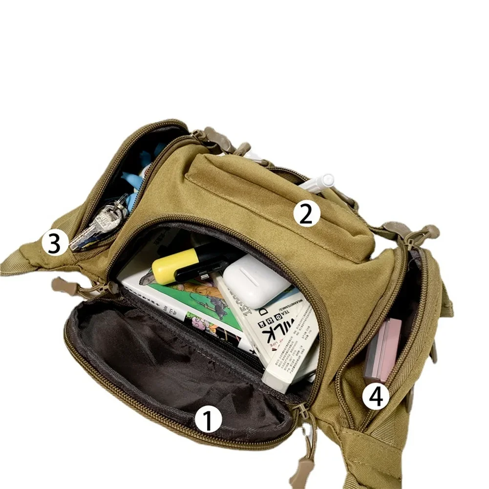 Borse da petto tattiche con tracolla a tracolla da uomo Oxford impermeabile 1000D