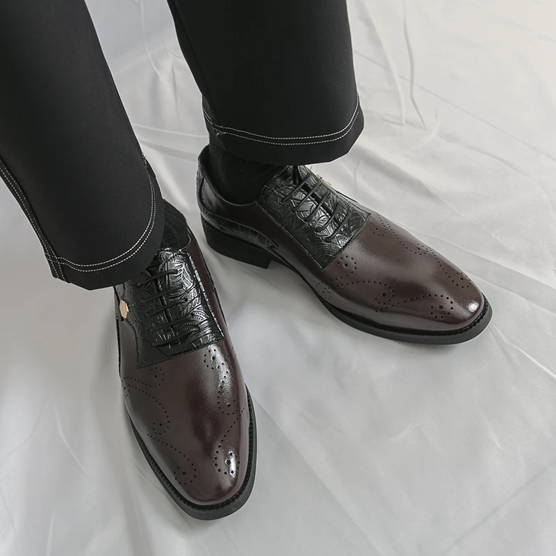 

Элегантные и повседневные мужские оксфорды на шнуровке, фирменные городские деловые кожаные туфли для поездок на работу, модные мягкие удобные туфли для вождения