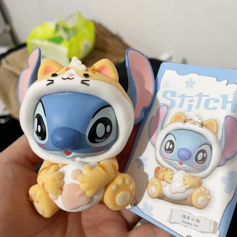 

Genuine Miniso Disney Lilo & Stitch Party Blind Box Figurines Cute Doll Peripherals Creative Collection Decoration Birthday Gift