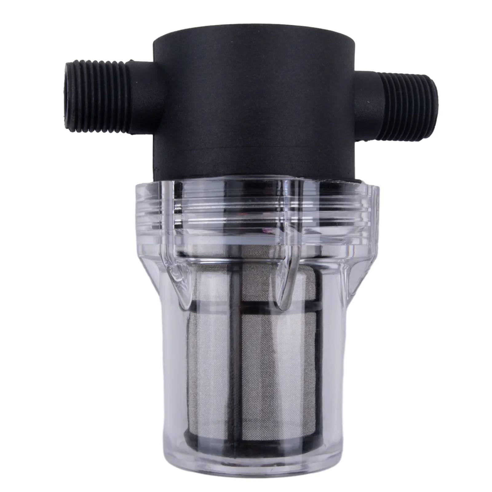 180 Microns Sieve Water Filter Filter Small Stainless Steel 4-point Interface Plastic 80 Mesh Black Durability