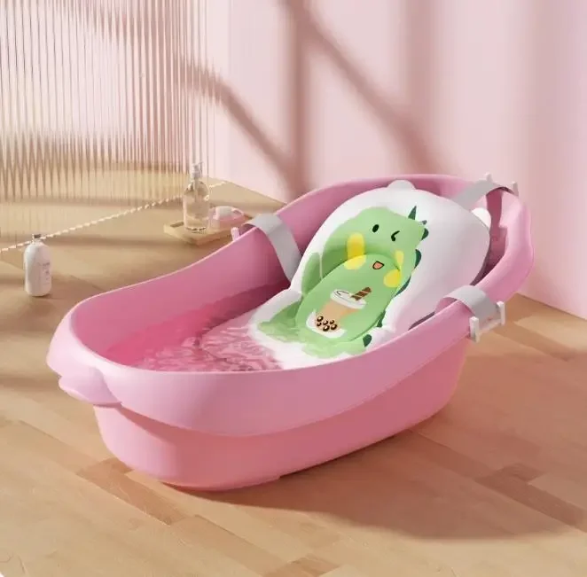 

baby pink bathtub, children's large-sized newborns aged 0-15, can sit and lie in a bathtub