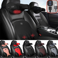 5V/USB Massage Car Seat Headrest Pillow Back Lumbar Support Universal Car Interior Pillows Auto Neck Support Cushion Accesorios