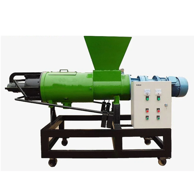 farm waste/industrial waste screw type chicken manure solid liquid separator/farm used dewatering machine