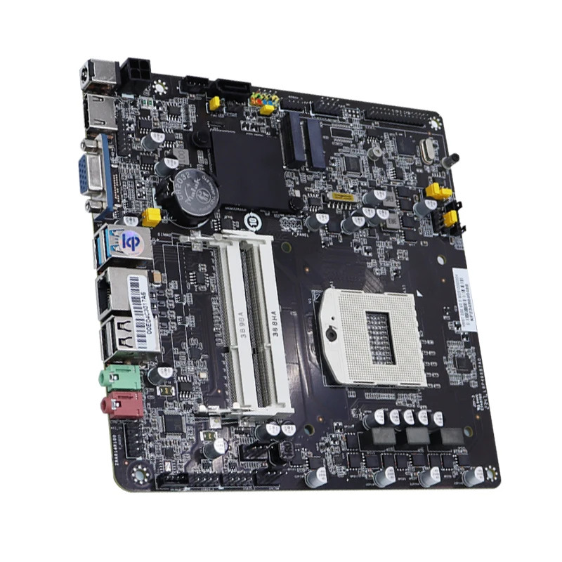 Imagem -03 - Mini Itx Motherboard Pga947 Dual Channel Suporte Ddr3 Core i3 i5 i7 Pentium Celeron Ngff Nvme Novo Zillion-hm87