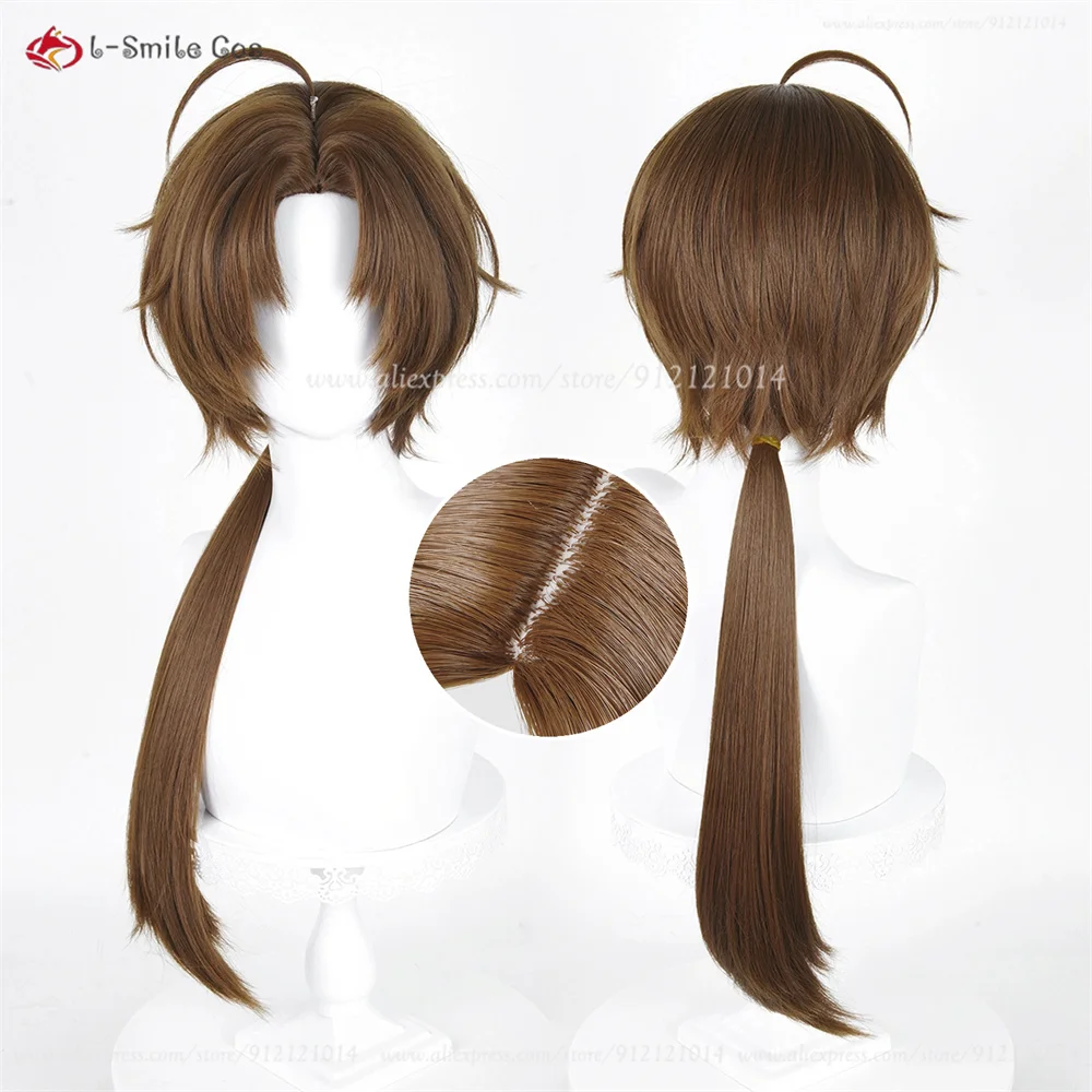 

Rudeus Greyrat Cosplay Wig 73cm Dark Brown Wigs For Men Halloween Costumes Cosplay Anime Wigs Heat Resistant Synthetic Hair