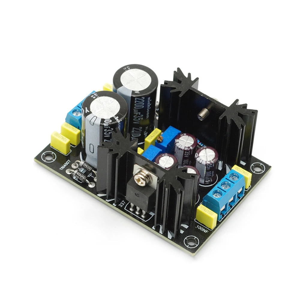 Imagem -03 - Fonte de Alimentação Positiva e Negativa Ajustável Regulador de Tensão Fonte de Alimentação Dupla para Amplificador ac para dc Lm317 Lm337 5v 12v 15v 19v 24v