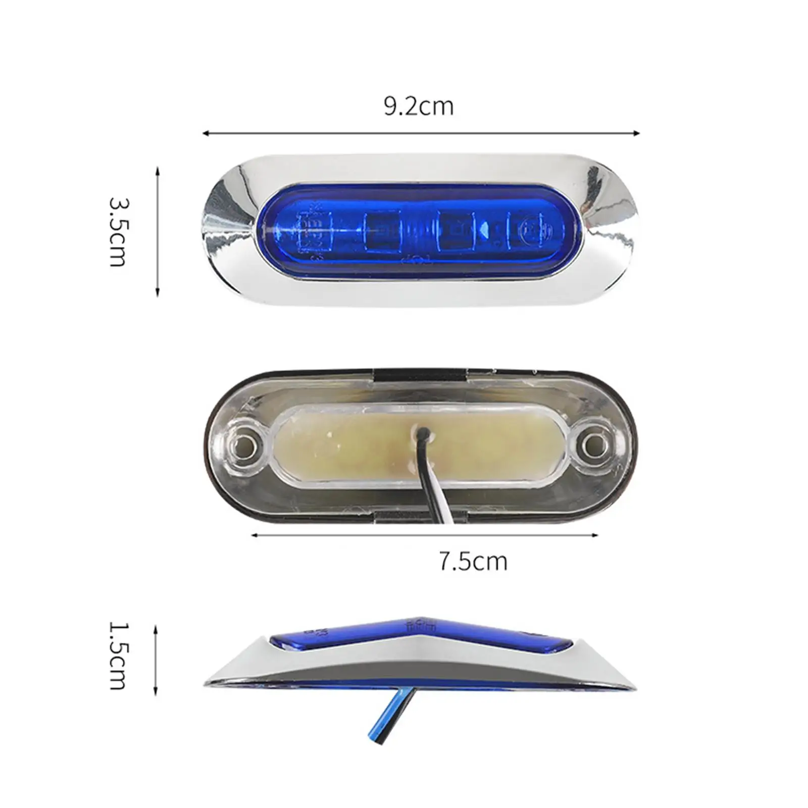 

2 шт. высокопроизводительных боковых габаритных фонарей для грузовиков, замена указателей поворота