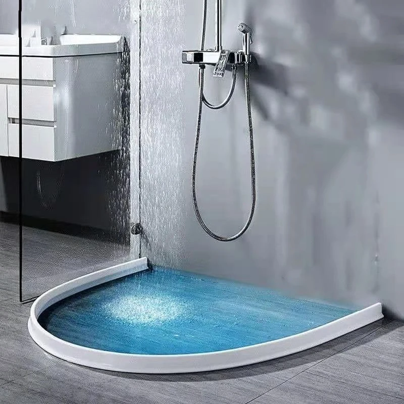 Striscia di blocco dell'acqua per il bagno, dispositivo di blocco dell'acqua pieghevole, striscia impermeabile per separazione asciutta e bagnata, striscia di blocco dell'acqua