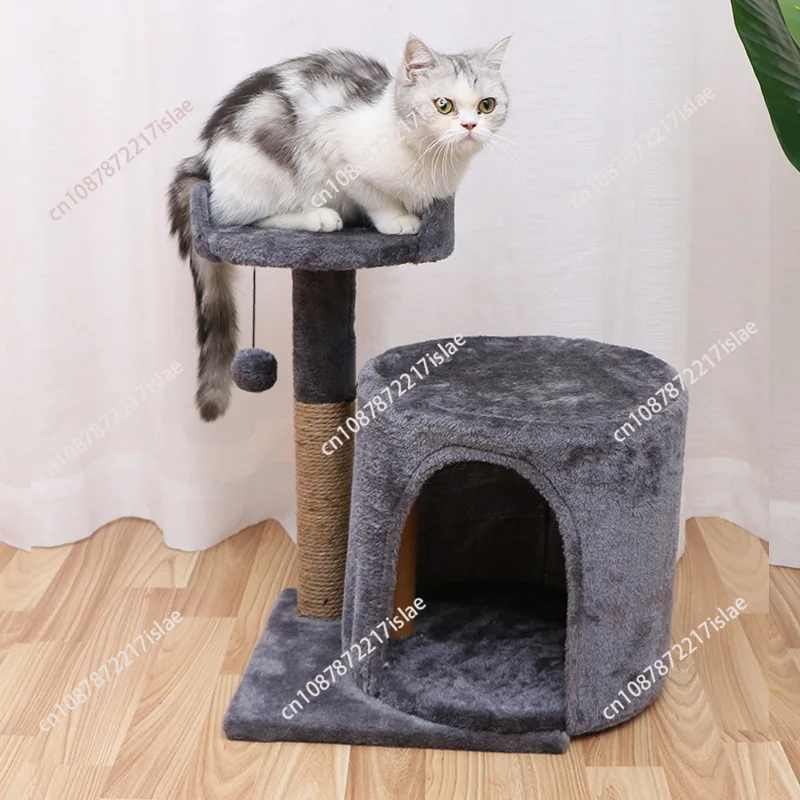 Cat climbing frame Small cat nest tree integrated toy  climbing frame Tongtian pillar into kitten scratching